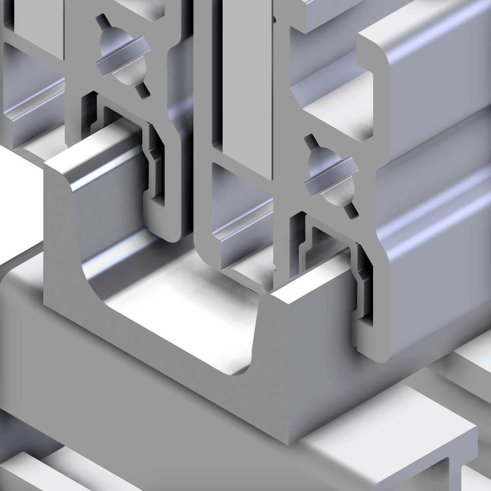 U-bar for sliding door