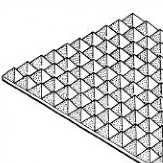 Panneau d'isolation phonique de forme pyramidale